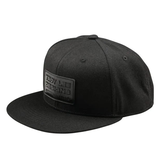 Troy Lee Designs Factory cappellino snapback nero visiera piatta