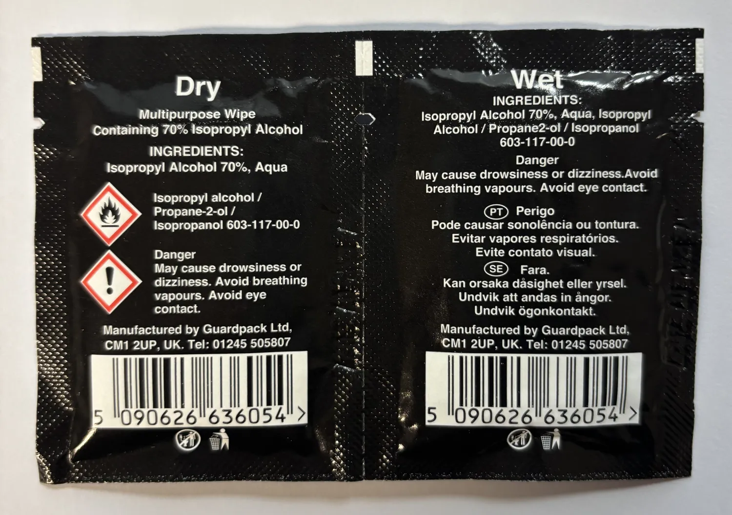 Armor Vision Preparation Wipes salviette visiera 2 pezzi pulizia
