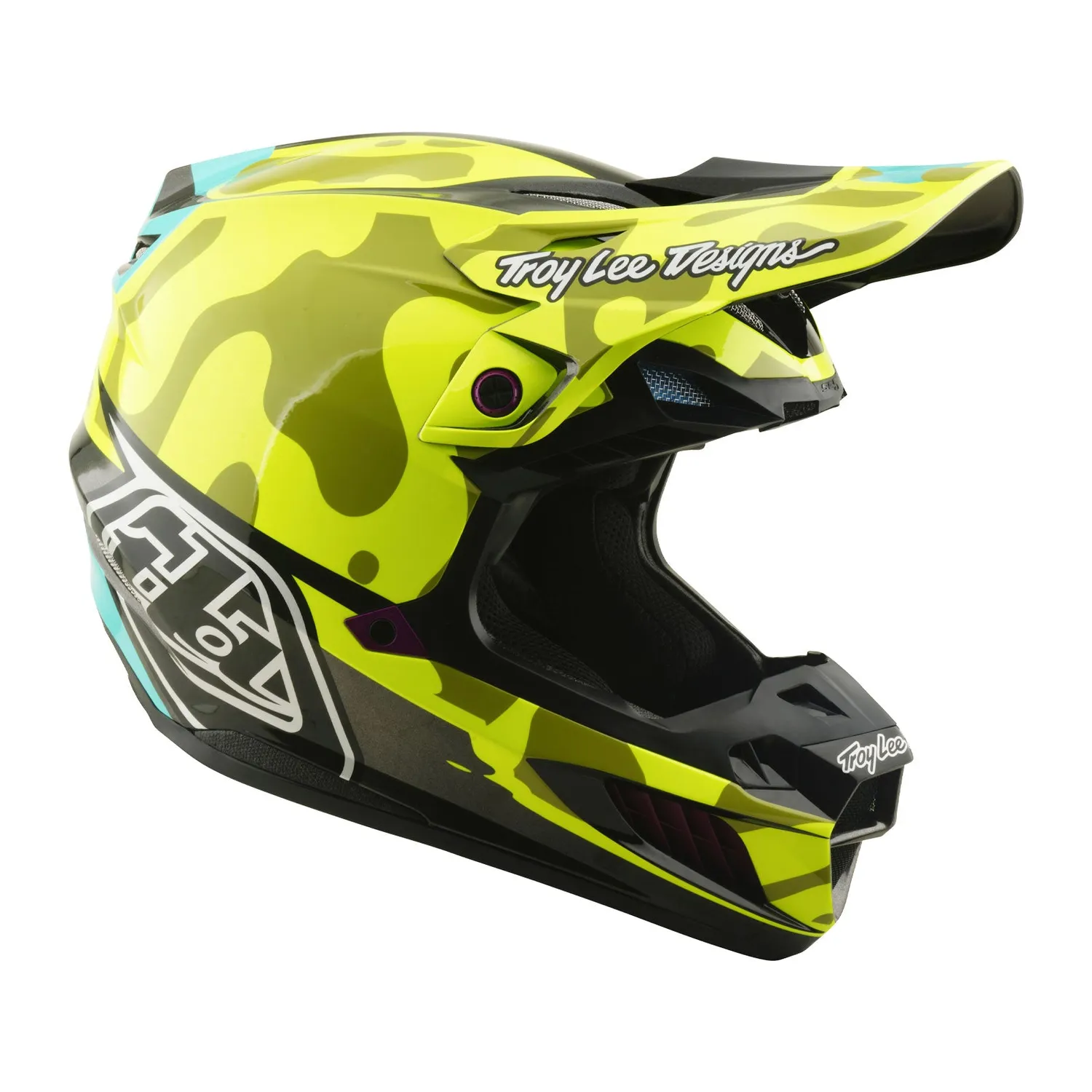 Troy Lee Designs SE5 MIPS casco cross Flo Yellow composito