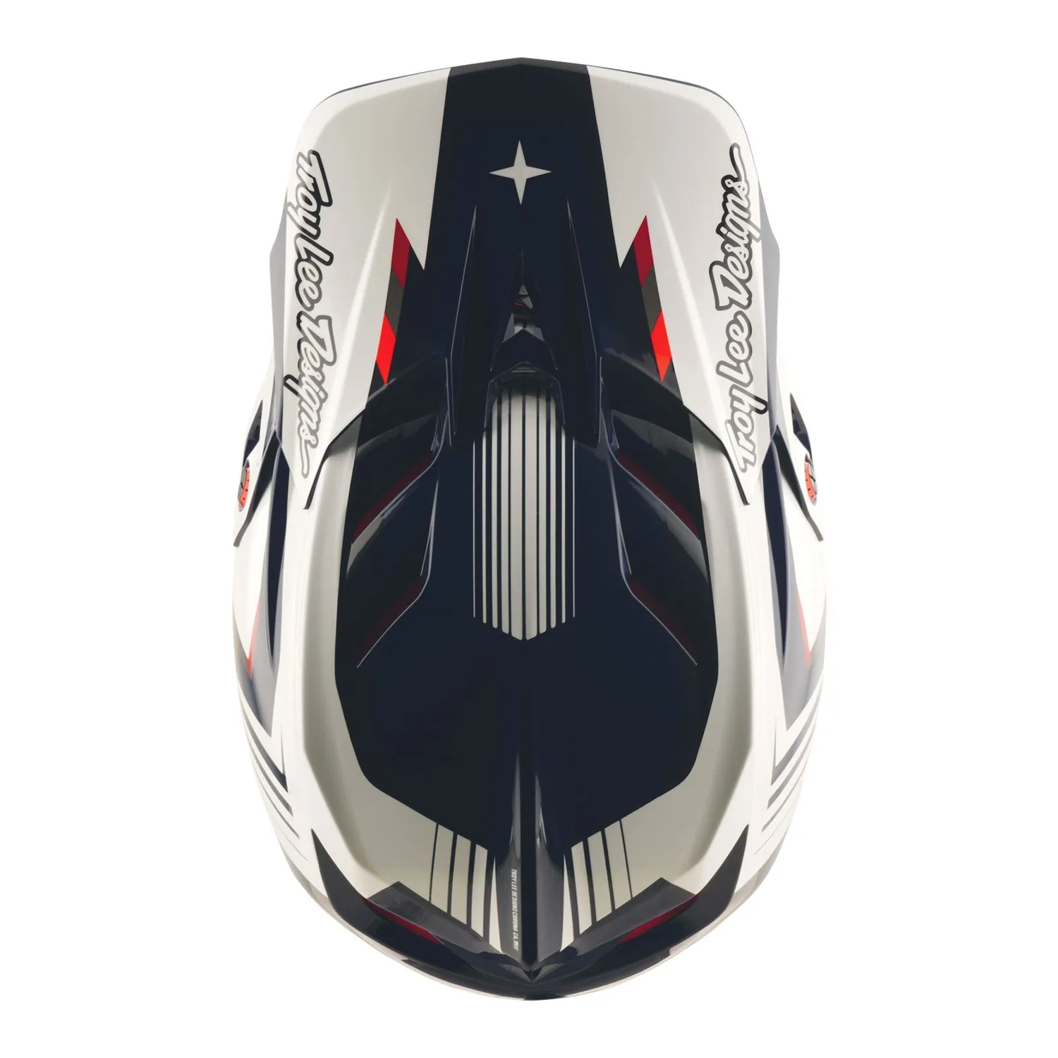 Troy Lee Designs D4 Polyacrylite casco MTB integrale blu