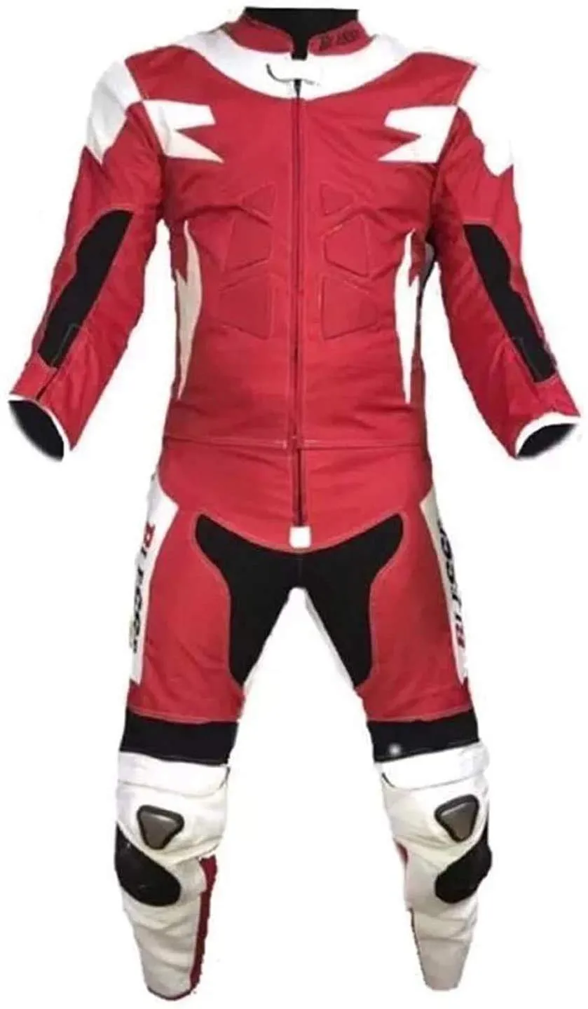 Bi Esse Tuta Moto Pelle 2 Pezzi Divisibile con Titanio