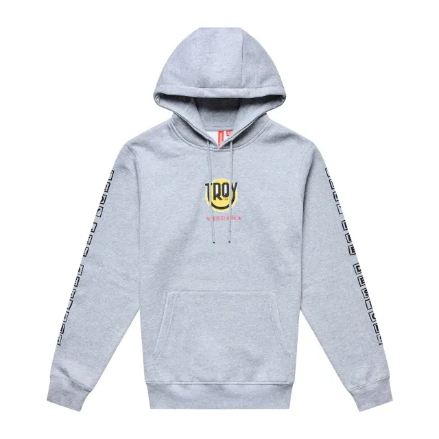 Troy Lee Designs Happy Dayz felpa cappuccio grigio heather calda