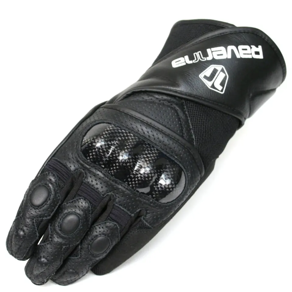 Ravenna Moto SR guanti moto pelle nero carbonio