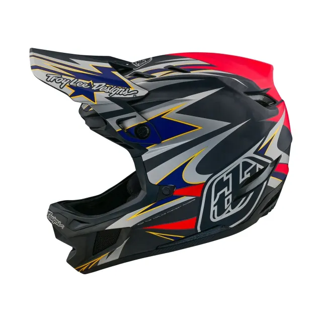 Troy Lee Designs D4 Carbon MIPS casco integrale grigio downhill