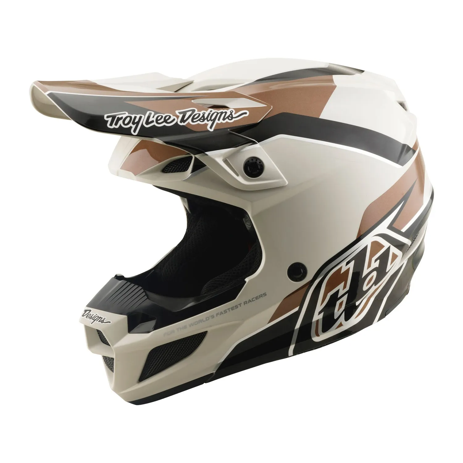Troy Lee Designs SE5 Polycarbonate Stand Pumice casco moto MIPS
