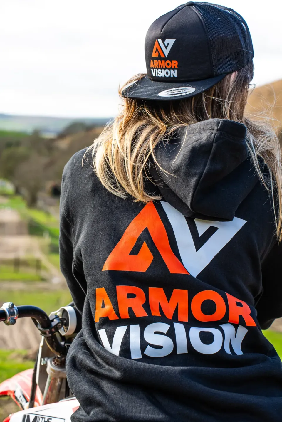 Armor Vision Hoody felpa cappuccio nera calda