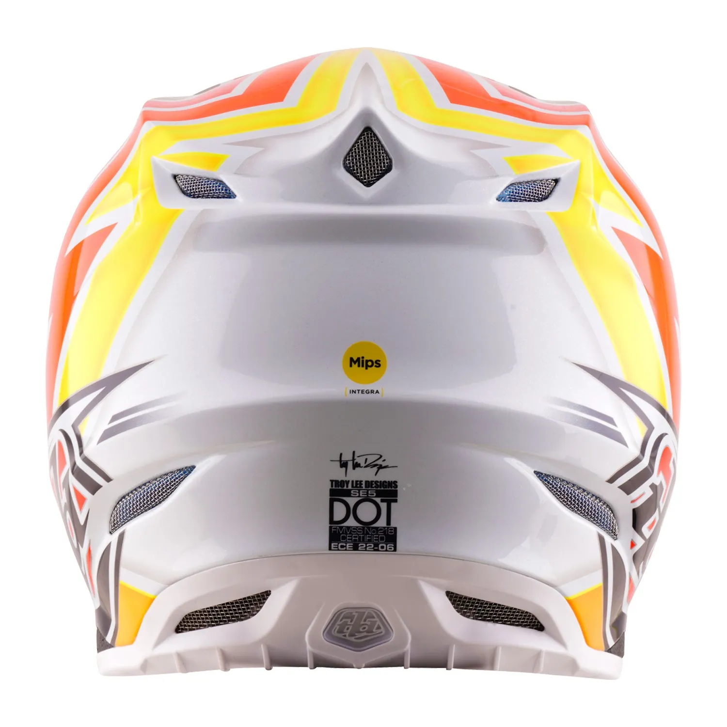 Troy Lee Designs SE5 Carbon casco moto navy white Mips