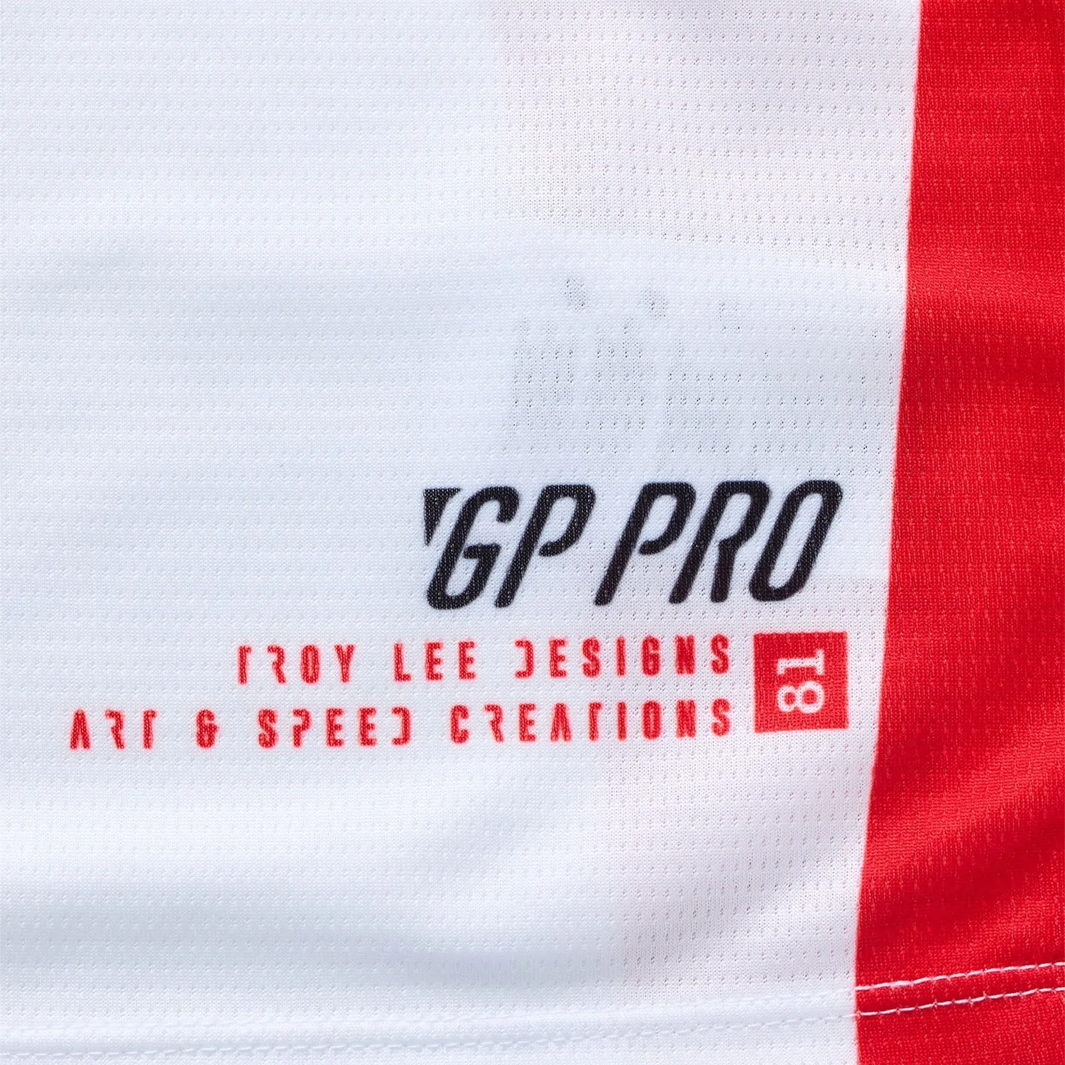 Troy Lee Designs GP Pro maglia moto frames bianco rosso