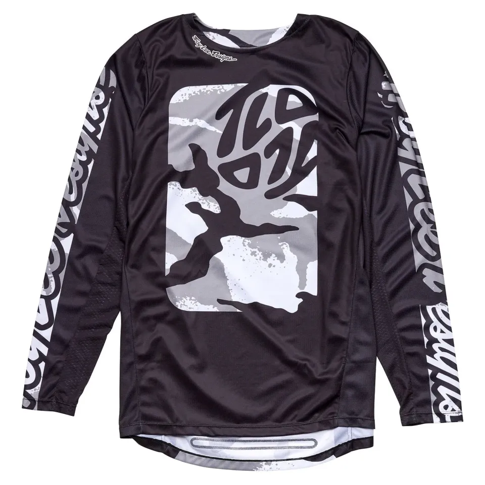 Troy Lee Designs GP Pro Boxed maglia moto nero bianco