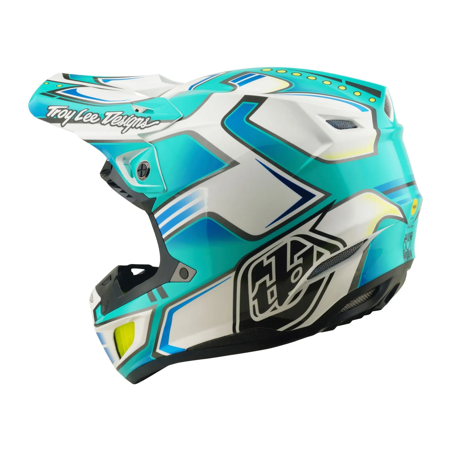 Troy Lee Designs SE5 Composite Crest casco moto MIPS teal