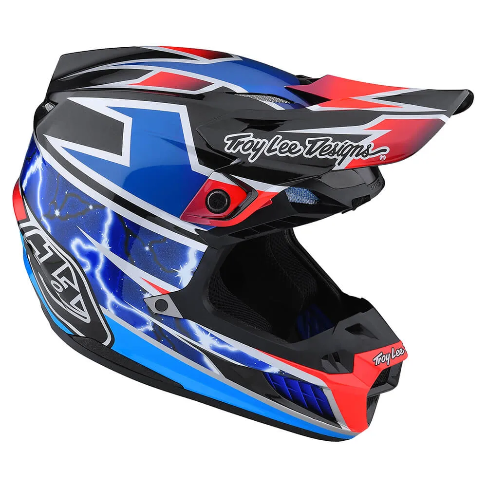 Troy Lee Designs SE5 Composite Lightning casco cross blu MIPS
