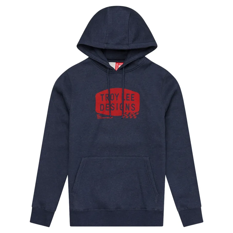 Troy Lee Designs Stamp felpa con cappuccio navy heather