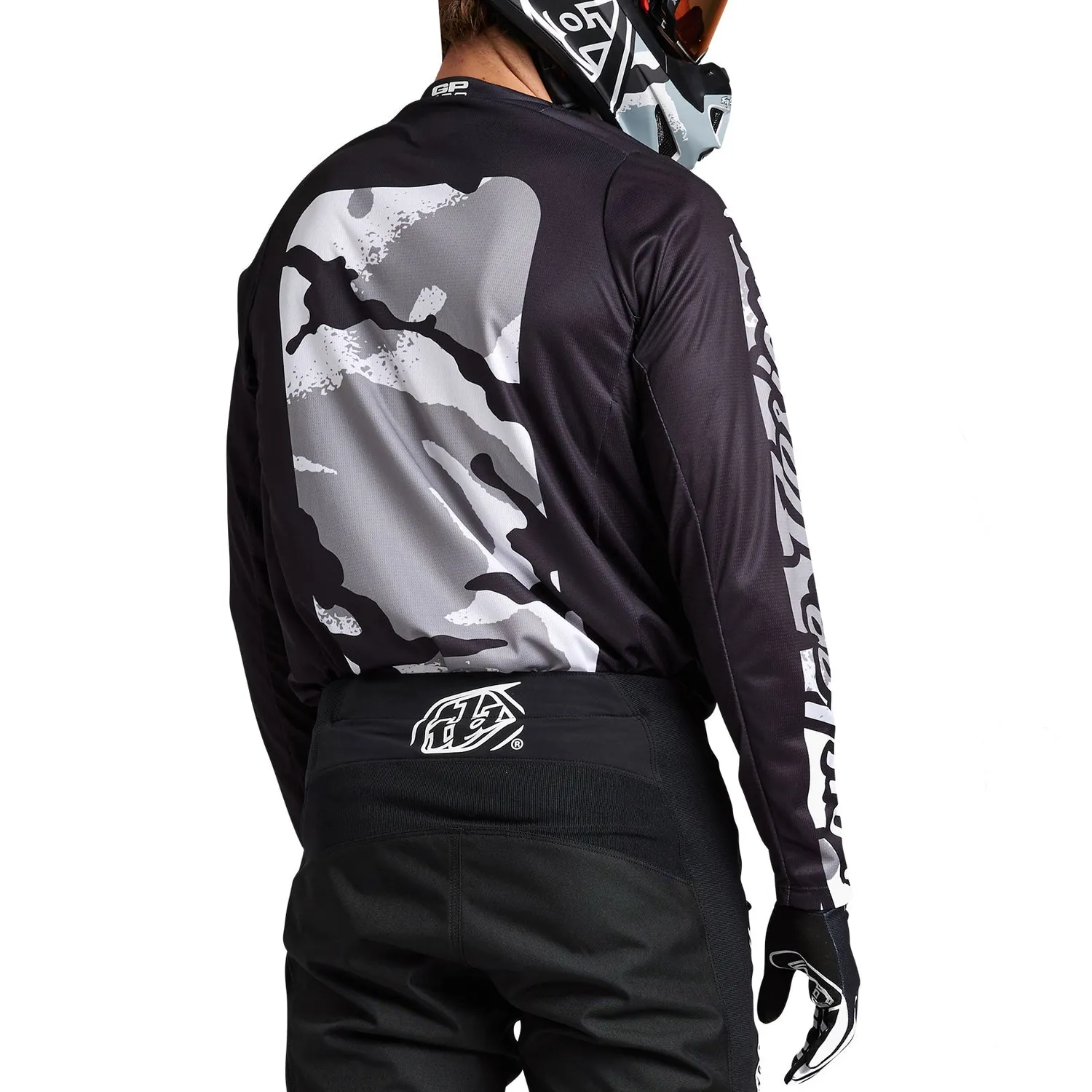Troy Lee Designs GP Pro Boxed maglia moto nero bianco