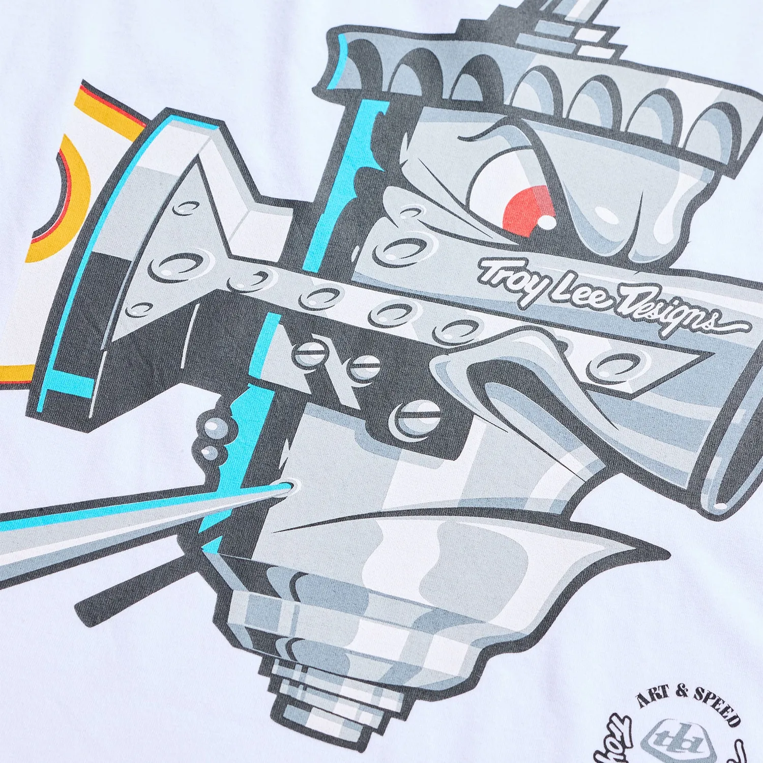 Troy Lee Designs Carb Club t-shirt uomo bianco