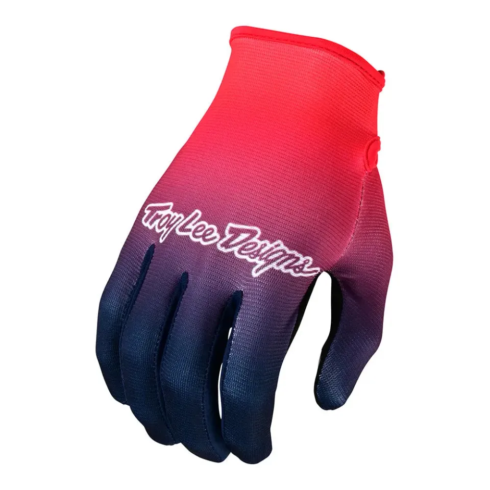 Troy Lee Designs Flowline Faze guanti bici rosso-blu touch