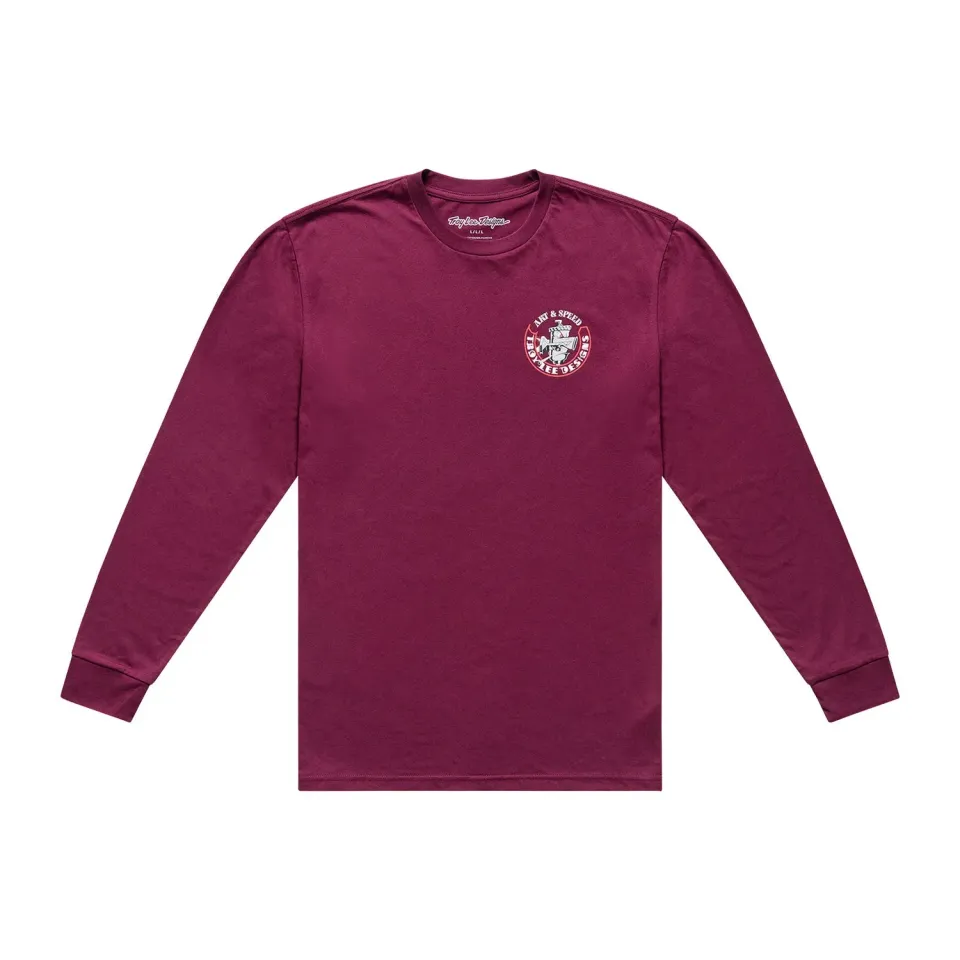 Troy Lee Designs Carb Club Maglia Manica Lunga Sangria