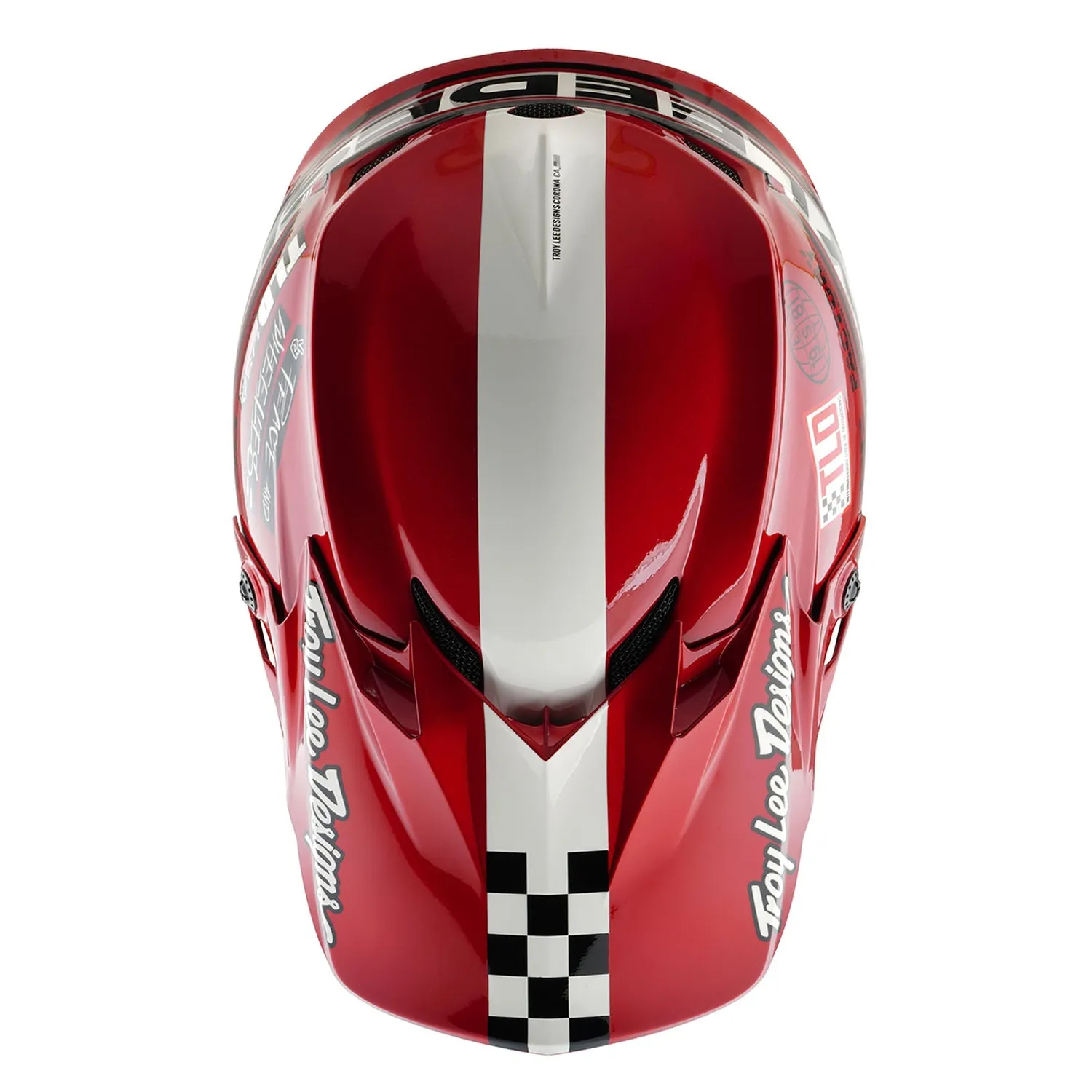 Troy Lee Designs GP Pro MIPS Casco Moto Bambino White Red