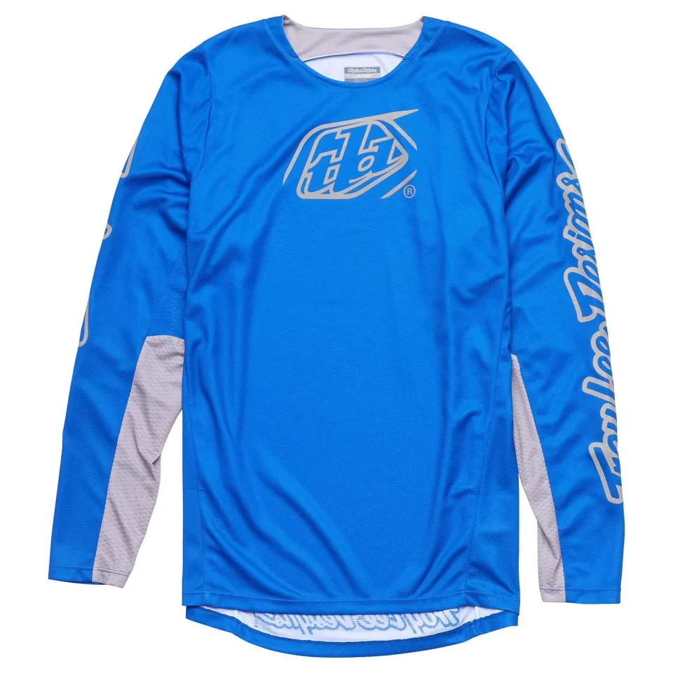 Troy Lee Designs GP Pro Maglia moto blu argento uomo