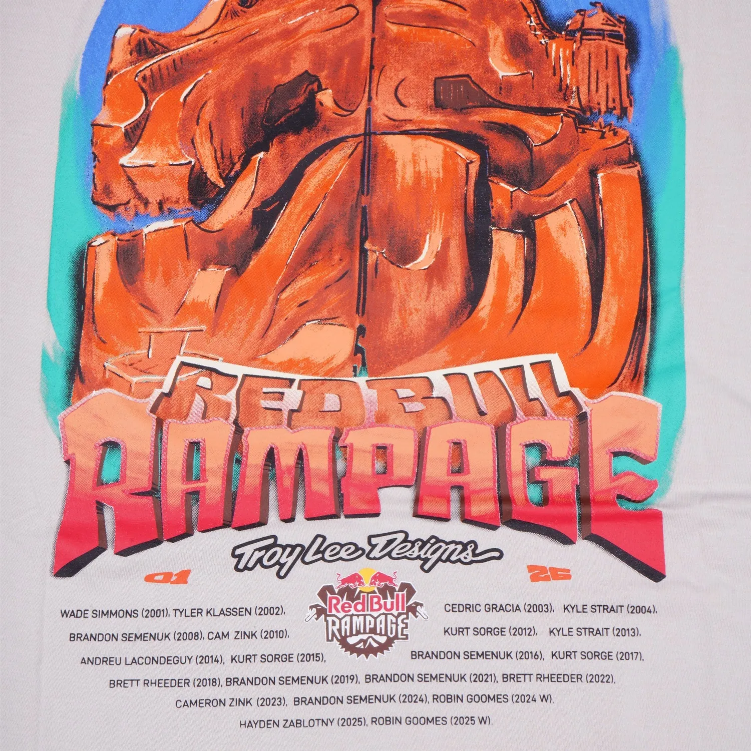 Troy Lee Designs Dreamland t-shirt uomo bone manica corta