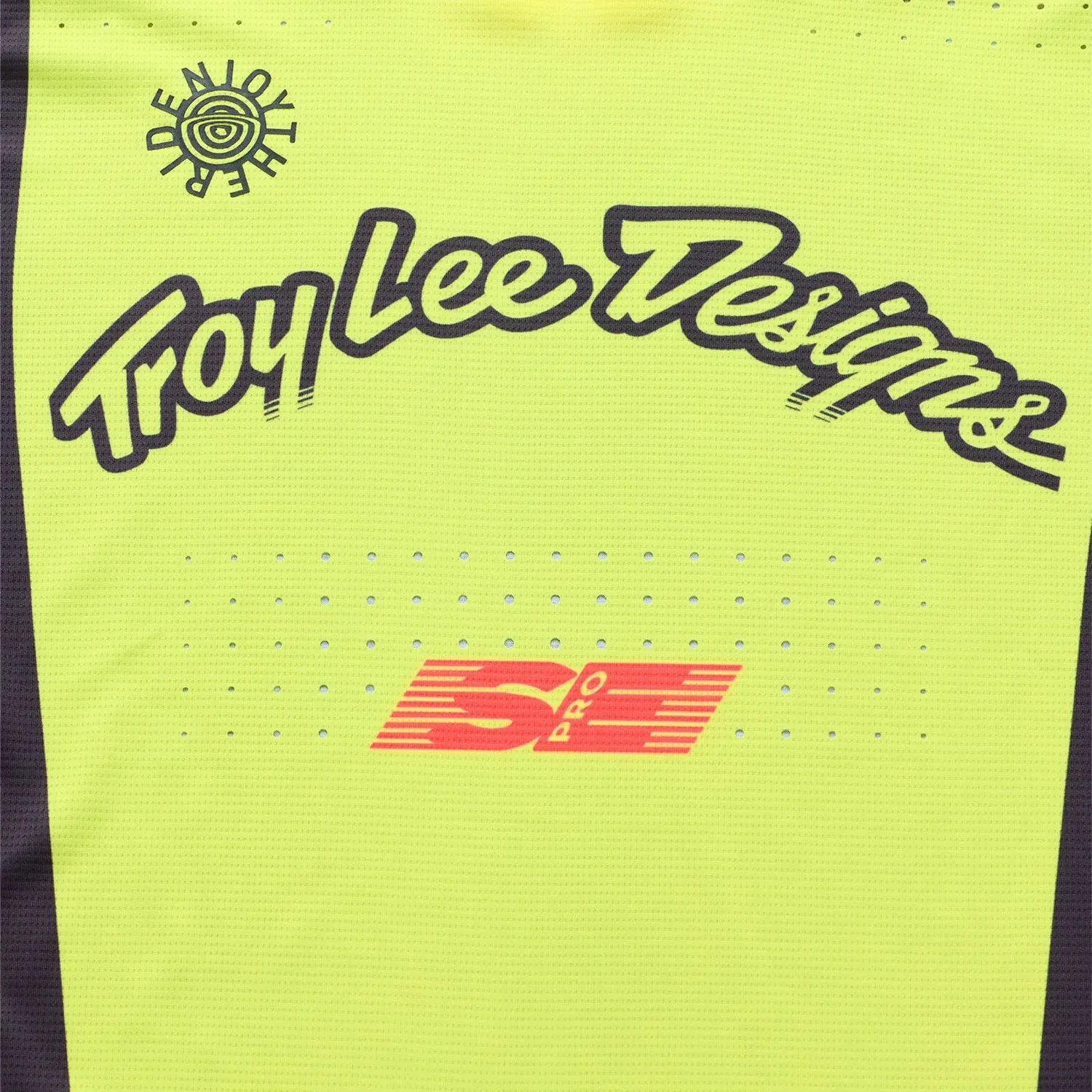 Troy Lee Designs SE Pro Roam maglia moto Glo Yellow elasticizzata