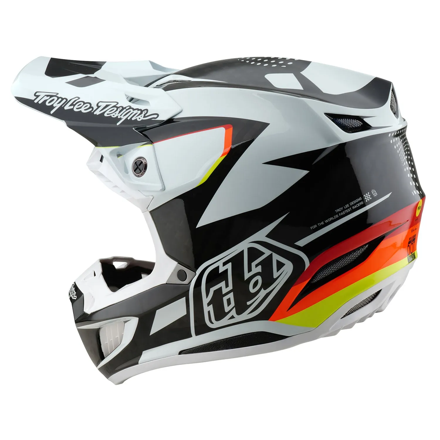 Troy Lee Designs SE5 Carbon casco moto Optic Black carbonio