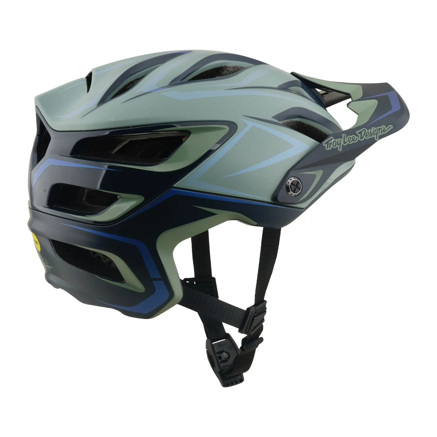 Troy Lee Designs A3 Pin casco bici sage MIPS trail enduro
