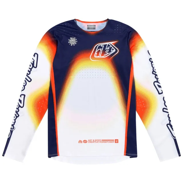 Troy Lee Designs SE Pro maglia moto Bianco Blu race fit