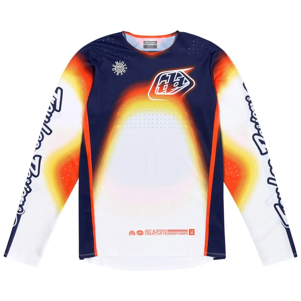 Troy Lee Designs SE Pro maglia moto Bianco Blu race fit