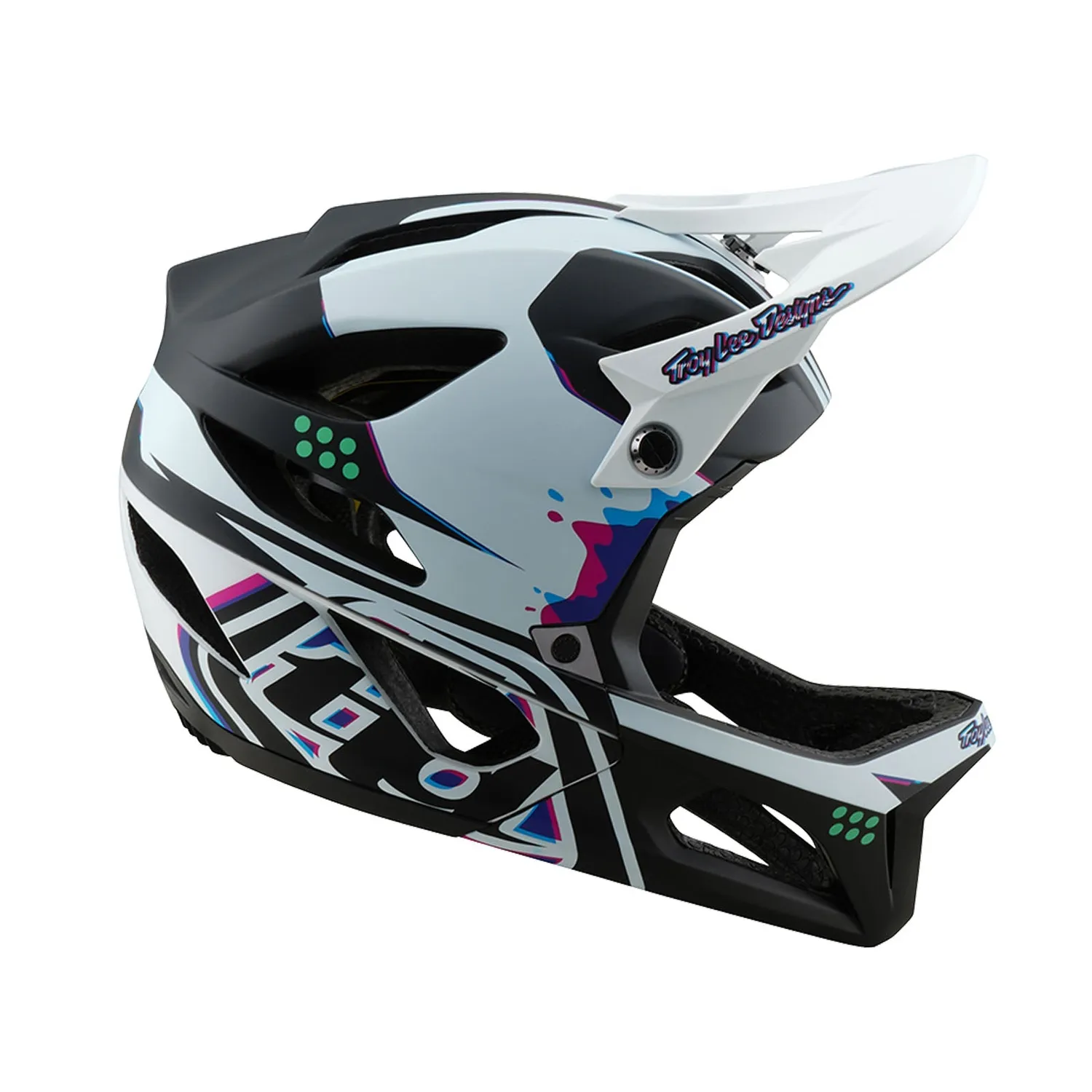 Troy Lee Designs Stage MIPS casco integrale bici bianco