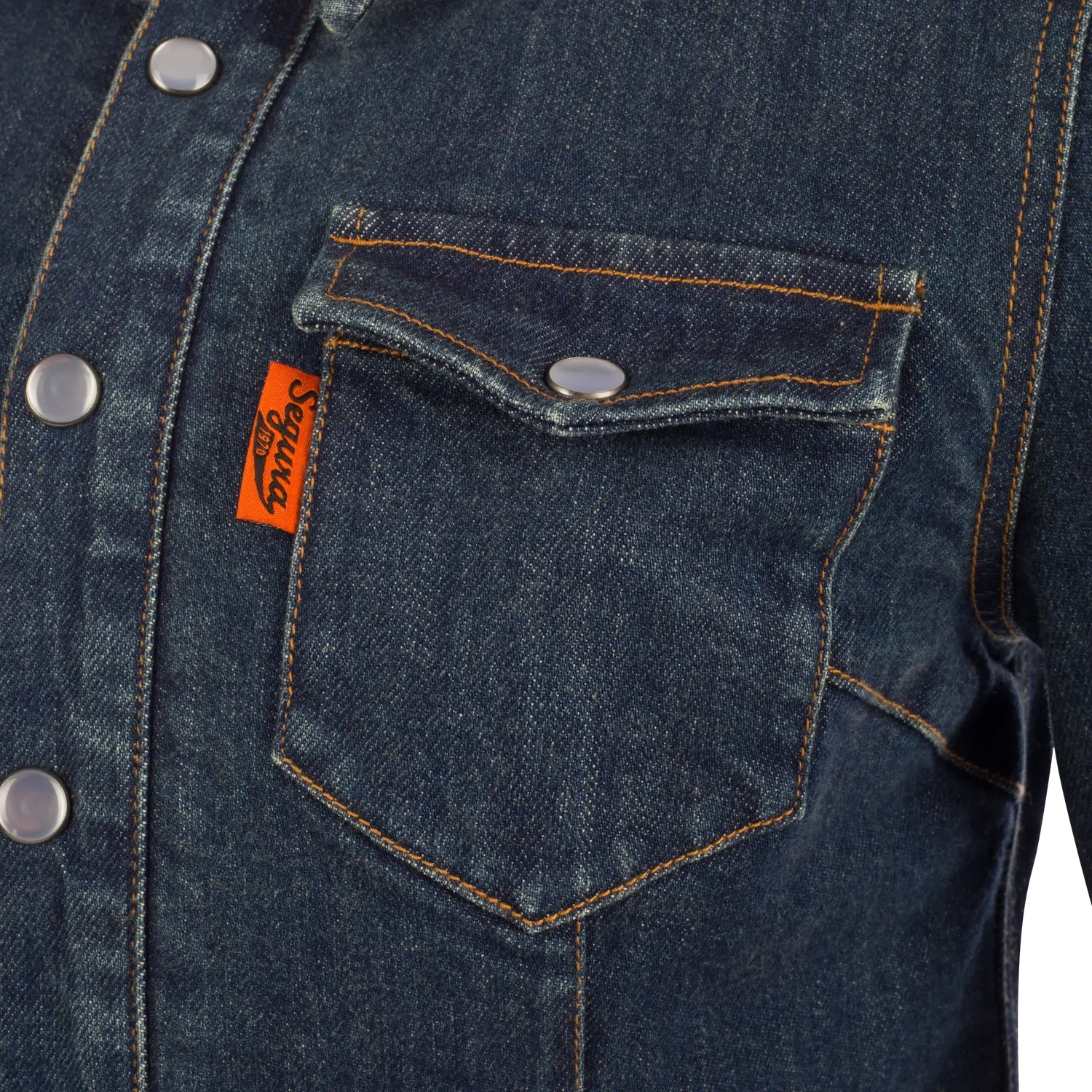 Segura Lady Terence giacca moto donna blu denim stretch