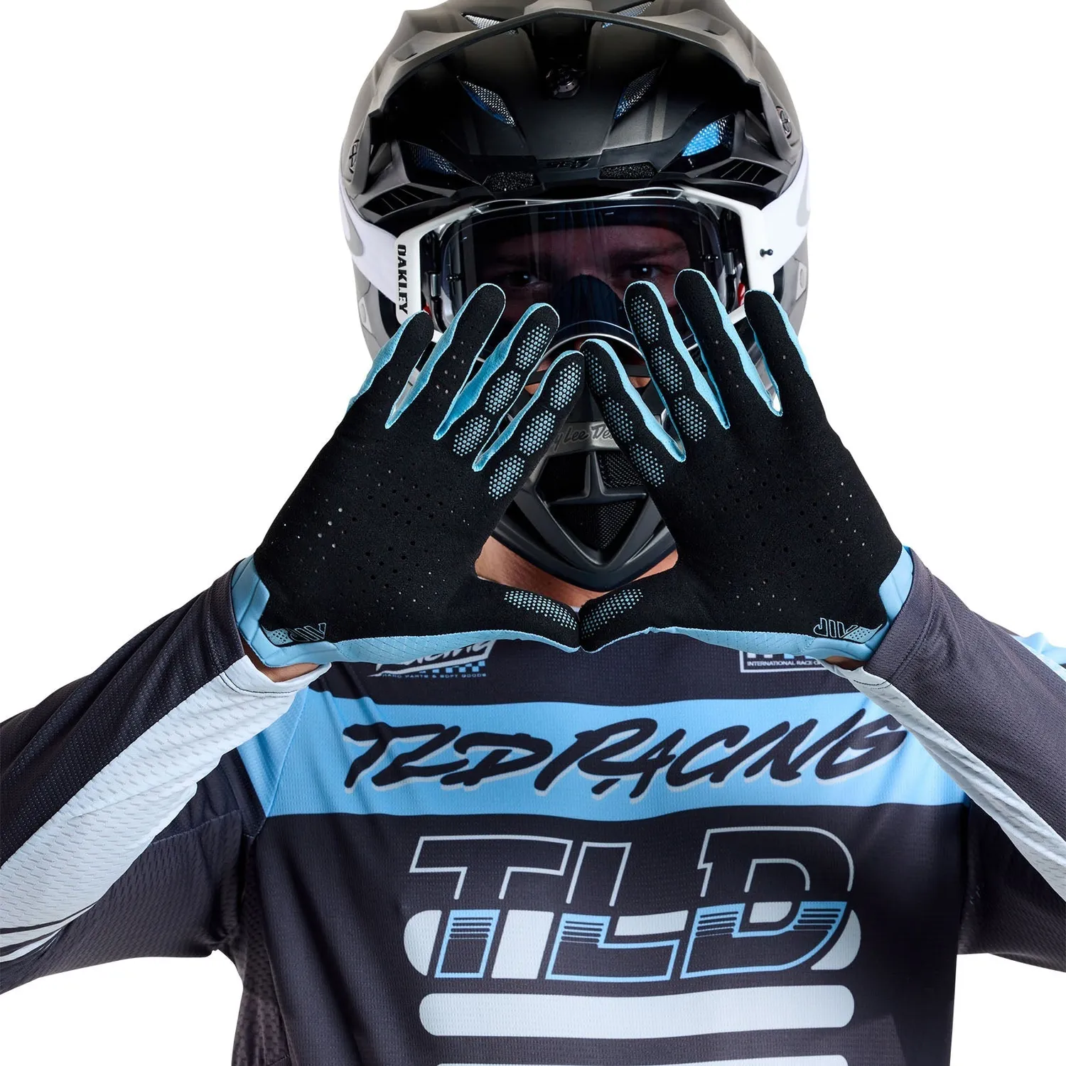 Troy Lee Designs Air Mono Smoke guanti moto traforati
