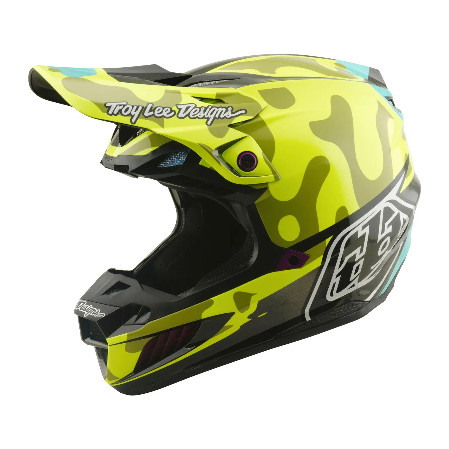 Troy Lee Designs SE5 MIPS casco cross Flo Yellow composito