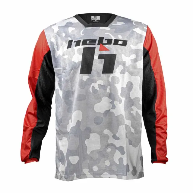 Hebo Stratos Camo t-shirt moto bianca XS