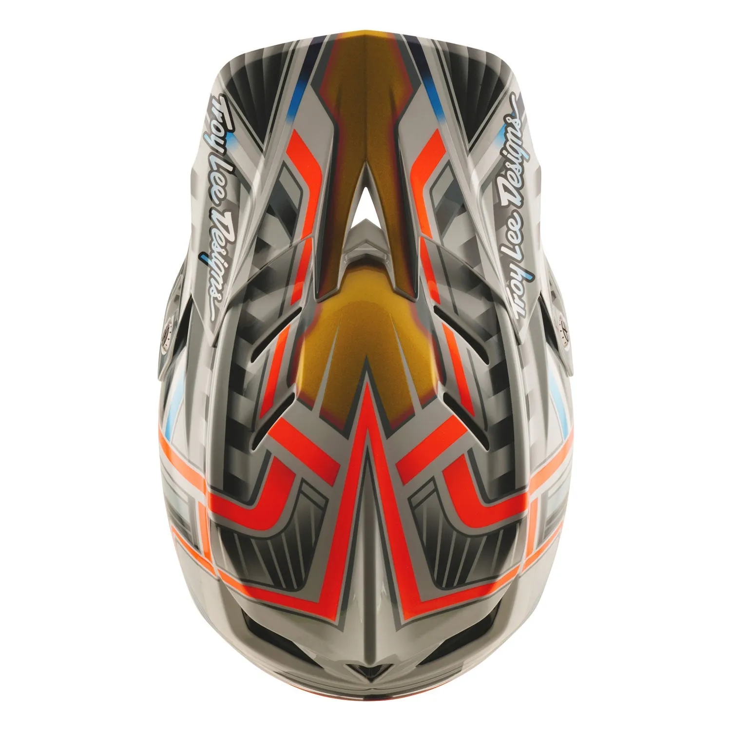 Troy Lee Designs D4 Composite casco integrale grigio