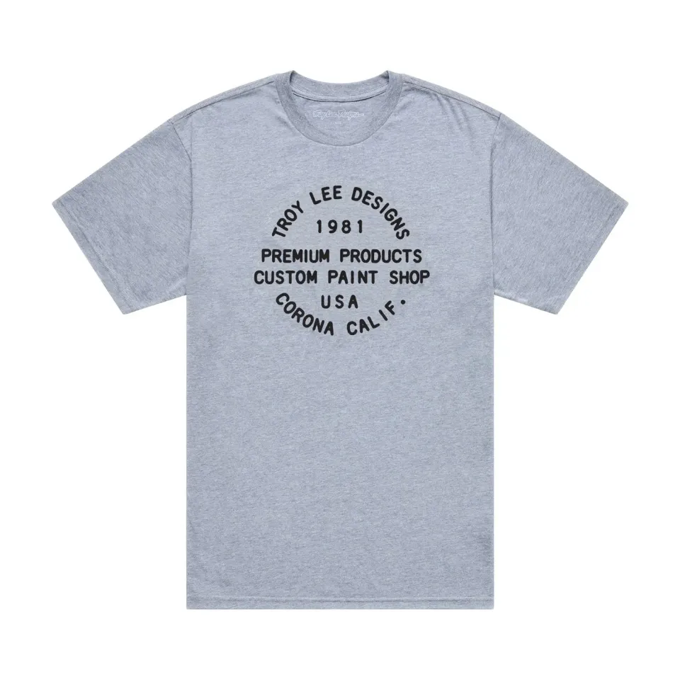 Troy Lee Designs Imprint t-shirt Gray Heather cotone