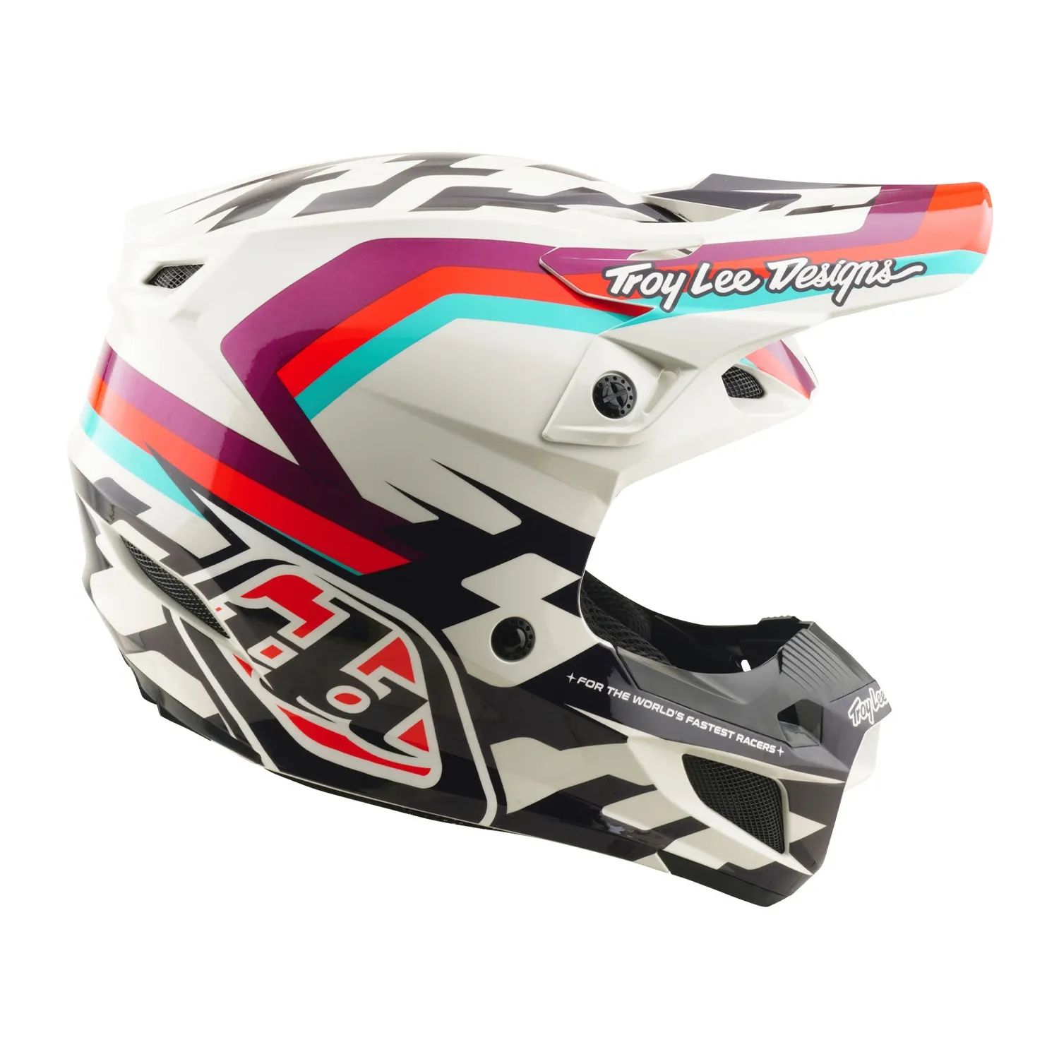 Troy Lee Designs SE5 Polycarbonate casco moto viola MIPS