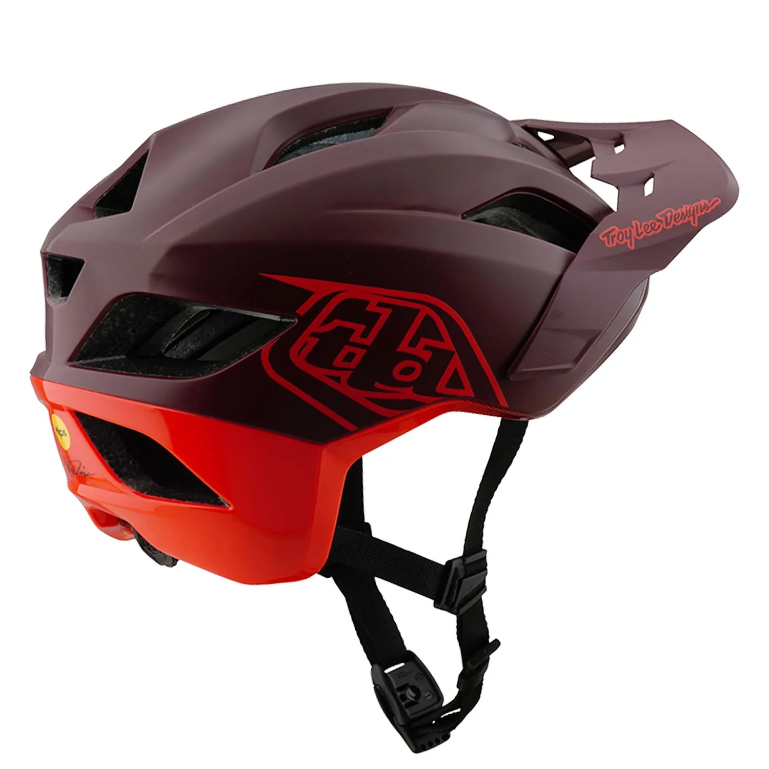 Troy Lee Designs Flowline SE MIPS Casco Bici Maroon