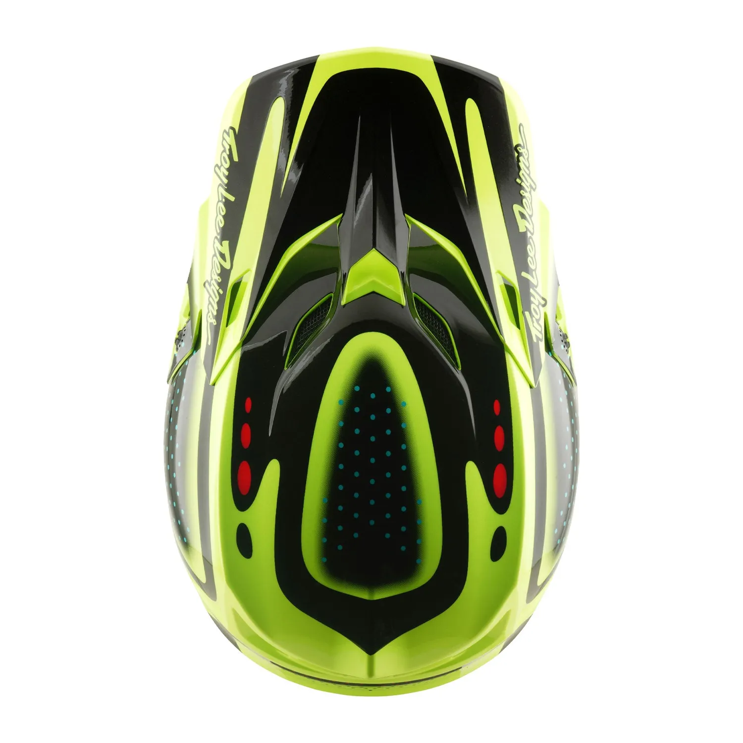 Troy Lee Designs SE5 casco cross flo yellow policarbonato MIPS
