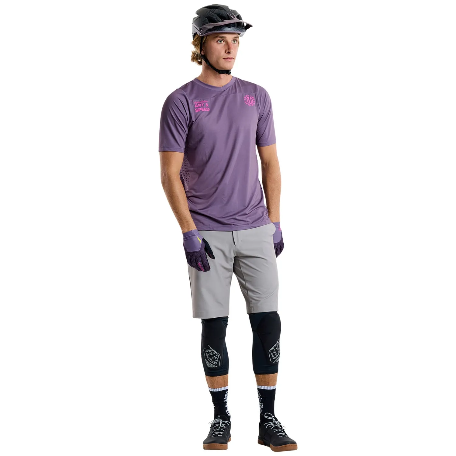 Troy Lee Designs Skyline maglia bici viola scuro manica corta