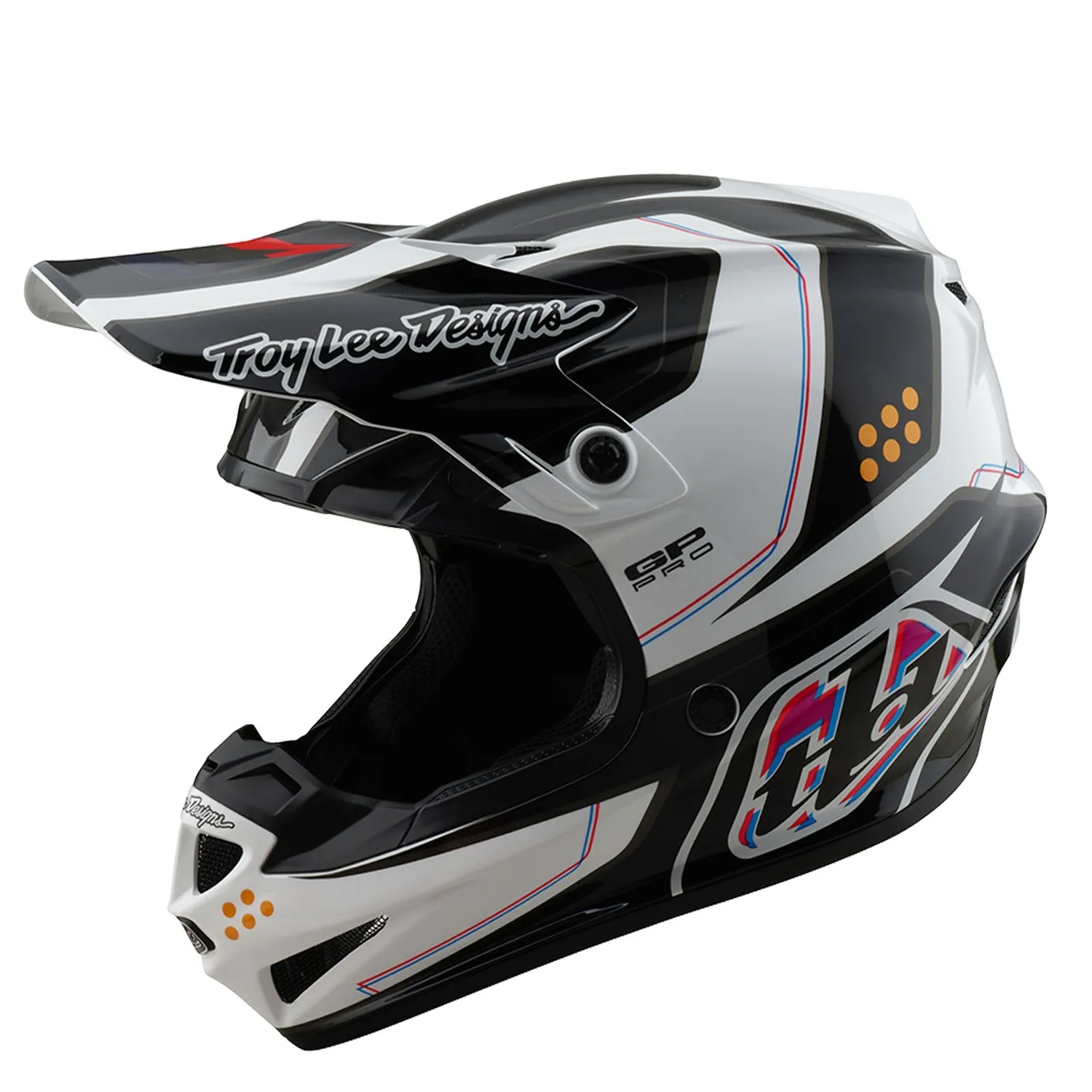 Troy Lee Designs GP Pro Youth casco moto Bianco MIPS