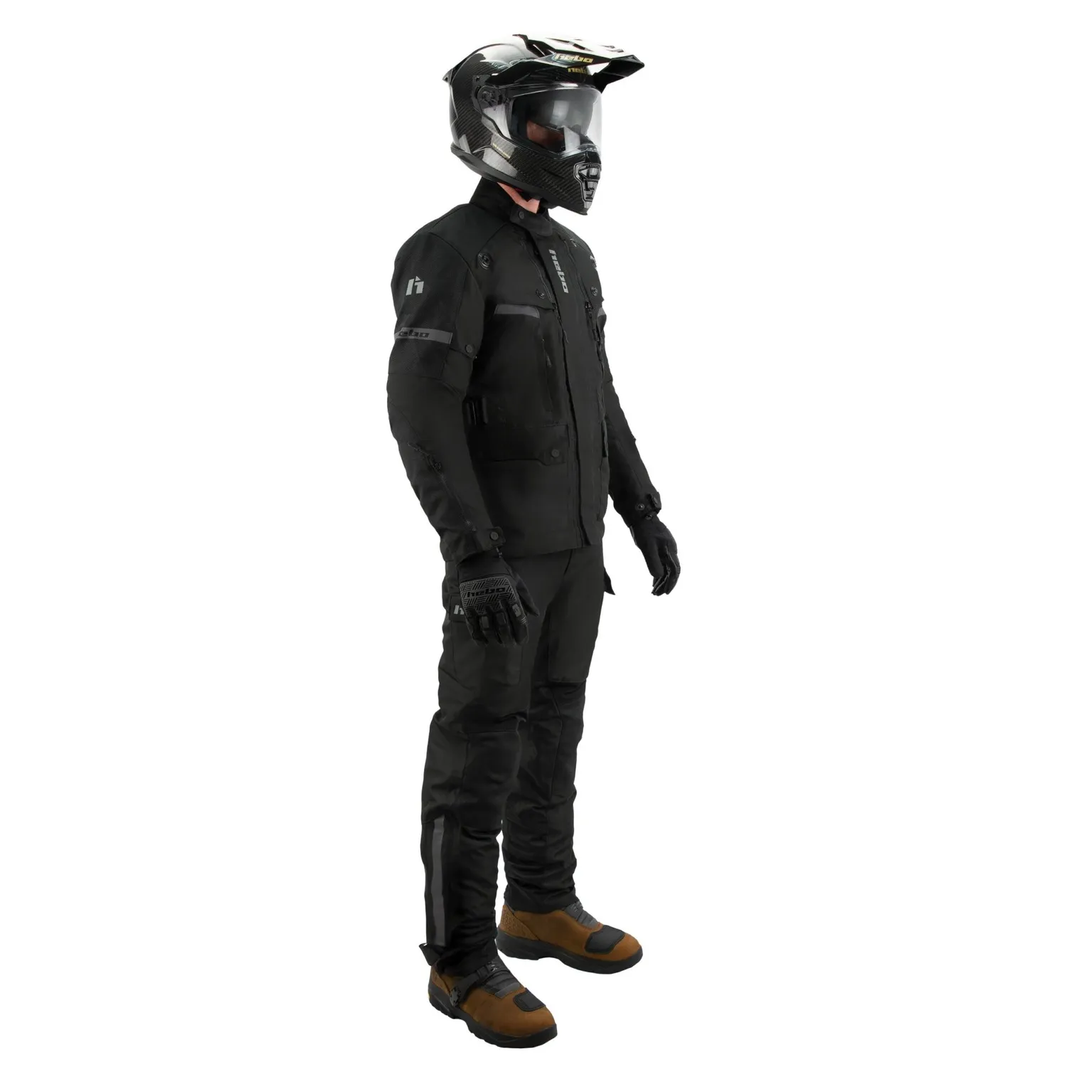 Hebo DS Adventure giacca moto nera impermeabile