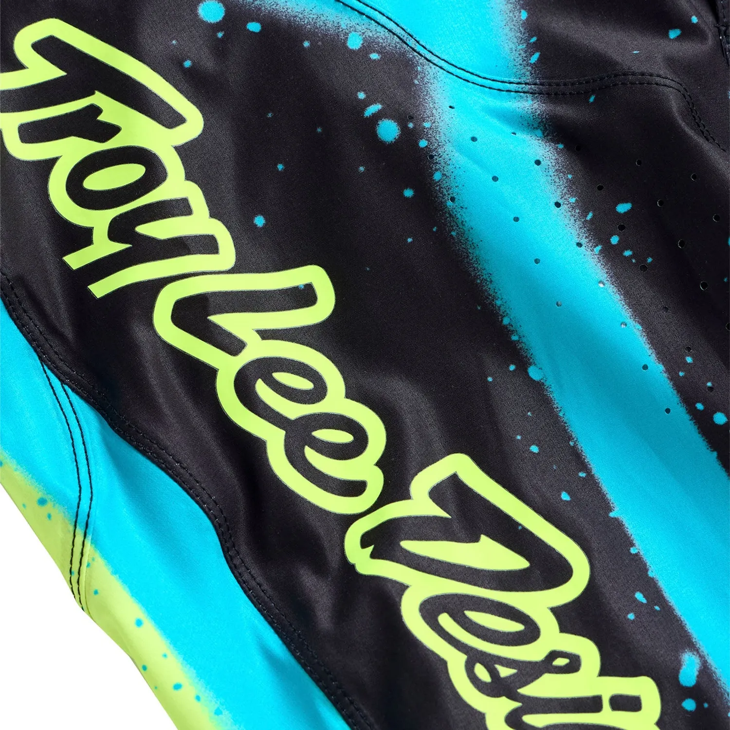Troy Lee Designs SE Ultra pantaloni cross nero giallo fluo