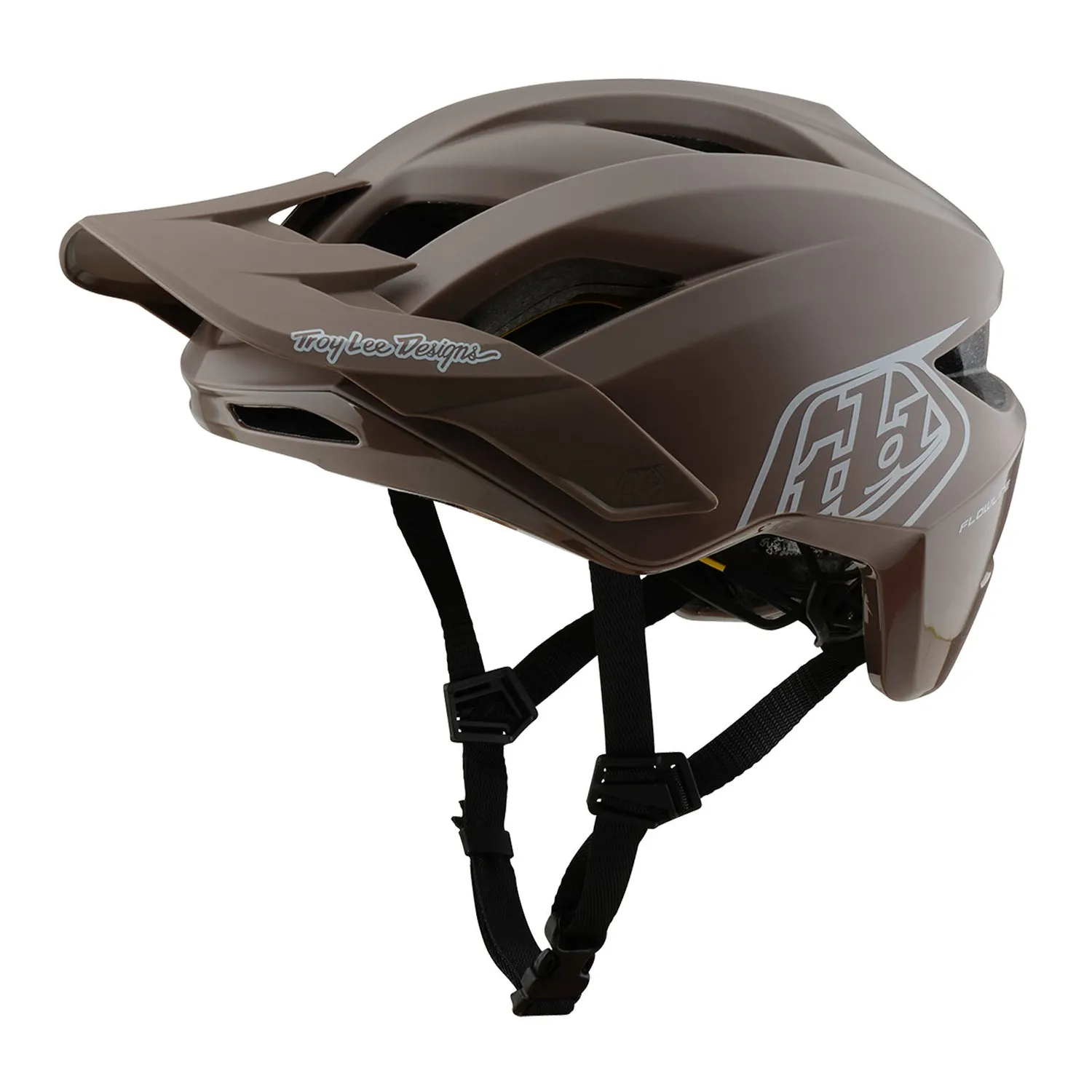 Troy Lee Designs Flowline casco bici MIPS verde beige ventilato