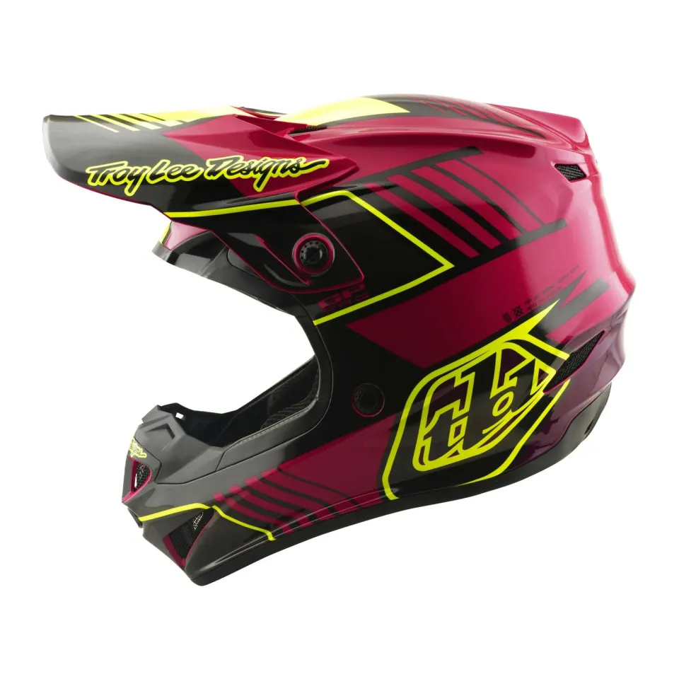 Troy Lee Designs GP Pro Segment casco cross bambino Fuchsia Mips