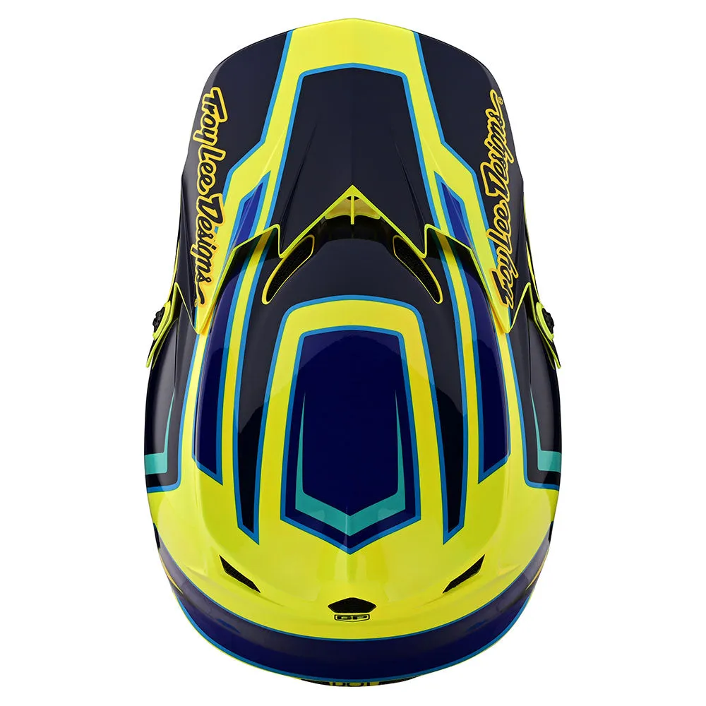 Troy Lee Designs GP Ritn casco cross giallo senza MIPS