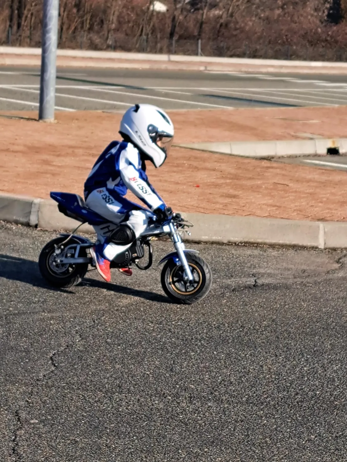 Bi Esse tuta minimoto bambino pelle protezioni complete