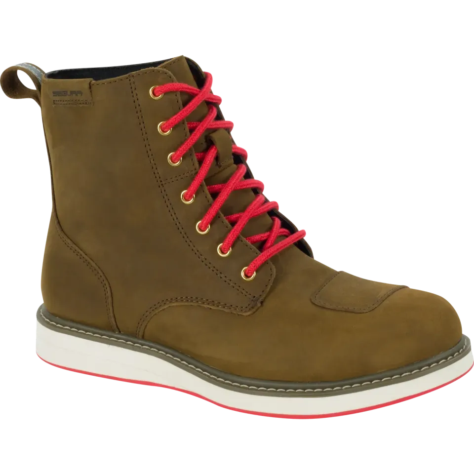 Segura Maddox scarpe moto uomo marrone impermeabili
