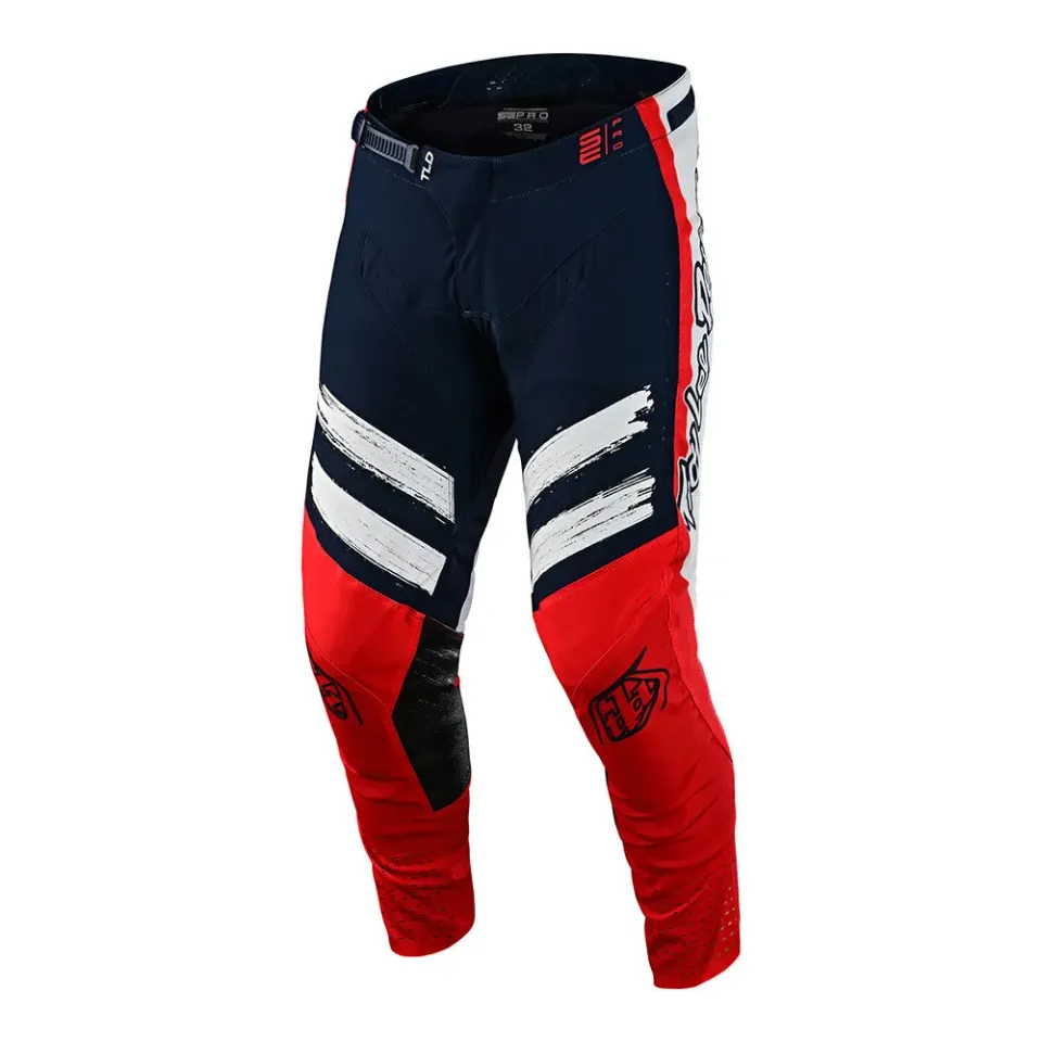 Troy Lee Designs SE Pro pantaloni moto navy rosso leggeri