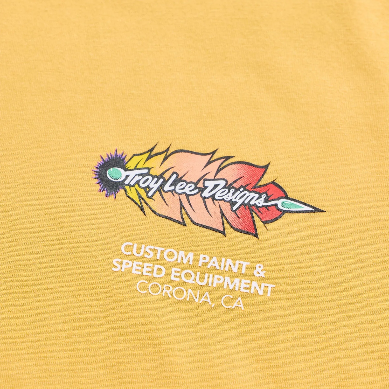 Troy Lee Designs Feathers T-Shirt Bleached Melon manica corta