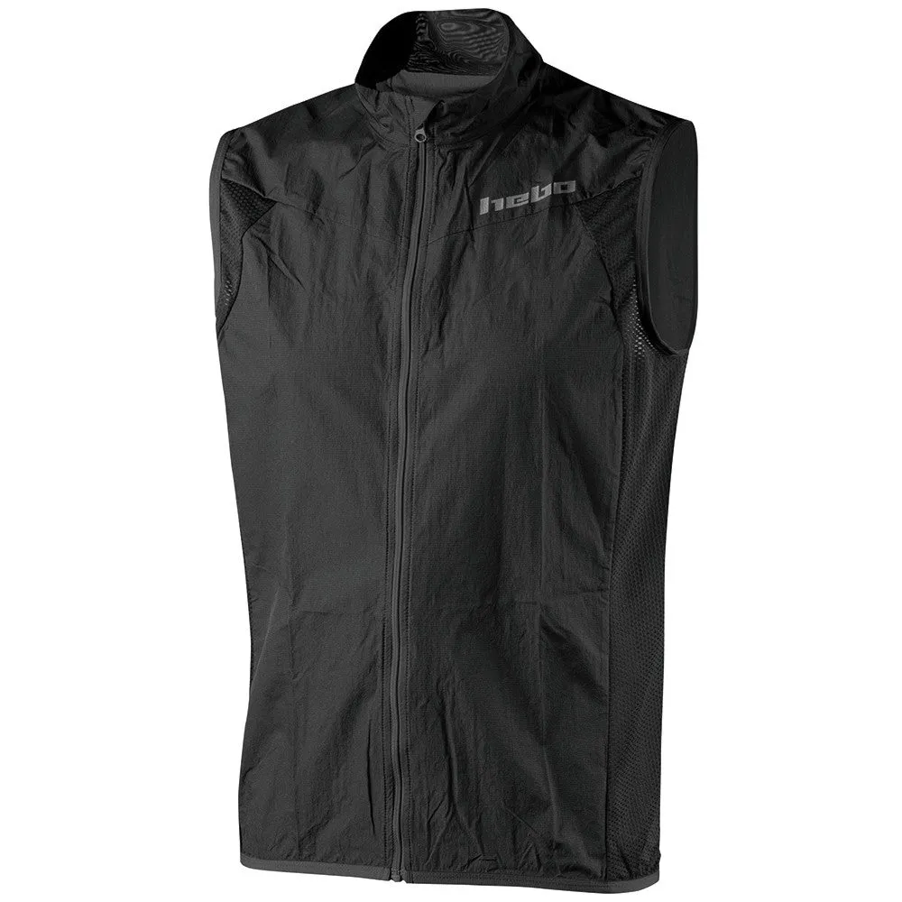 Hebo Free Light gilet bici antivento rosso nero